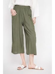 Le Jardin du Lin Spodnie w kolorze khaki rozmiar: 34. Brązowe spodnie materiałowe Le jardin du lin, bez wzorów, z materiału, klasyczne, z standardowym stanem. Za 114.95 zł.