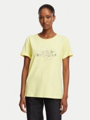 Liu Jo Sport T-Shirt TA6163 JS003 Żółty jasny Regular Fit. Żółte t-shirty sportowe Liu Jo Sport, m, bez wzorów, z bawełny, bez ramiączek. Za 299.99 zł.