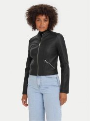 Vero Moda Kurtka z imitacji skóry 10274998 Czarny Regular Fit. Czarne kurtki Vero Moda, m, bez wzorów, ze skóry, bez kaptura. Za 139.99 zł.