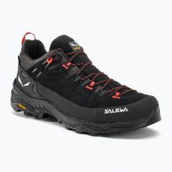 Buty trekkingowe damskie Salewa Alp Trainer 2 GTX. Czarne trekkingi Salewa, bez wzorów, z gore-texu, bez zapięcia, trekkingowe, gore-tex. Za 806.00 zł.