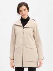 Didriksons kurtka przeciwdeszczowa Kobiety Sztuczne włókno beżowy, 46. Brązowe kurtki Didriksons, bez wzorów, z włókna, eleganckie. Za 1,099.95 zł.