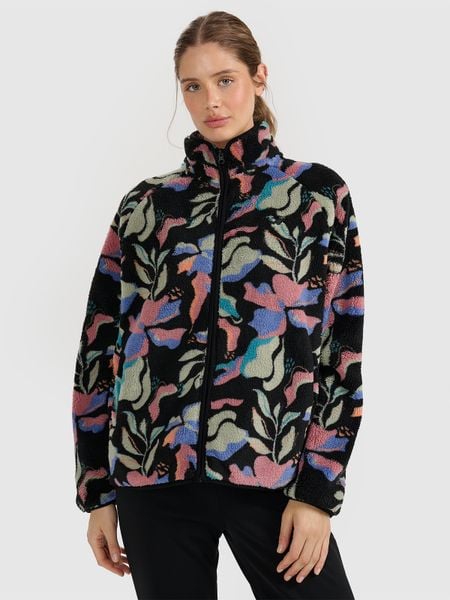 4F Polar ze stójką oversize damski - multikolor XS. Bluzy z polaru 4f, na zimę, xs, bez wzorów, z materiału. Za 189.99 zł.