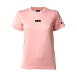 Damska koszulka Champion w kolorze różowym. Czerwone t-shirty sportowe Champion, xs, z aplikacjami, z bawełny, bez ramiączek. Za 162.99 zł.