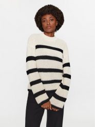 Vero Moda Sweter 10293683 Beżowy Regular Fit. Brązowe swetry Vero Moda, xl, bez wzorów, z bawełny, bez ramiączek. Za 129.99 zł.
