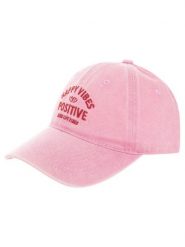 Zwillingsherz Czapka "Happy Vibes" w kolorze jasnoróżowym rozmiar: onesize. Różowe czapki z daszkiem Zwillingsherz, bez wzorów, z bawełny. Za 36.95 zł.