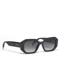 Okulary przeciwsłoneczne Furla. Czarne okulary przeciwsłoneczne Furla, bez wzorów. Za 519.99 zł.