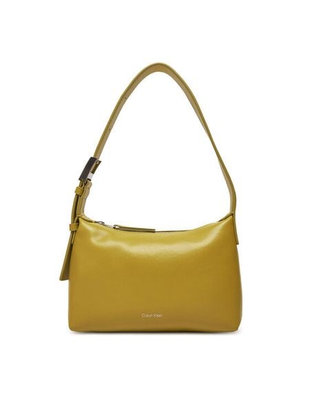 Calvin Klein Torebka Hardware Handle Mini Bag K60K613027 Żółty. Żółte torebki klasyczne Calvin Klein, bez wzorów, ze skóry, bez dodatków. Za 219.99 zł.