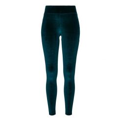 Damskie legginsy z wysoką talią Urban Classics velvet. Czerwone legginsy Urban Classics, bez wzorów. Za 137.00 zł.