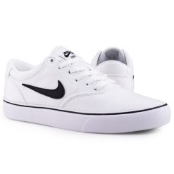 Buty sportowe trampki Nike SB CHRON 2 CNVS. Białe buty sportowe lifestyle Nike, bez wzorów, bez zapięcia, trekkingowe. Za 289.00 zł.