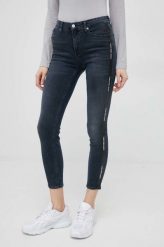 Calvin Klein Jeans jeansy damskie medium waist. Niebieskie jeansy Calvin Klein Jeans, bez wzorów, z denimu. Za 579.99 zł.