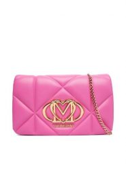 LOVE MOSCHINO Torebka JC4043PP1OLC0604 Różowy. Czerwone kopertówki Love Moschino, bez wzorów, ze skóry, wizytowe, bez dodatków. Za 789.99 zł.
