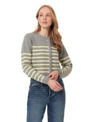 Scotch & Soda Kardigan w kolorze szaro-żółtym rozmiar: L. Szare swetry Scotch & Soda, l, bez wzorów, bez ramiączek. Za 164.02 zł.