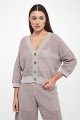 Kardigan damski lureksowy PESERICO. Swetry Peserico, bez wzorów, bez ramiączek. Za 2,979.00 zł.