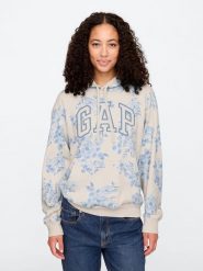 GAP Bluza w kolorze błękitno-kremowym rozmiar: S. Brązowe bluzy GAP, s, bez wzorów, bez ramiączek, z kapturem. Za 105.88 zł.