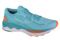 Buty do biegania damskie Mizuno Wave Skyrise 4. Białe buty do biegania Mizuno, bez wzorów, z materiału, bez zapięcia, do biegania, mizuno wave. Za 479.99 zł.