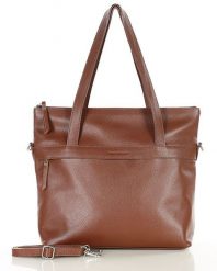 Hobo bag MARCO MAZZINI brązowa s287b. Brązowe torebki klasyczne bez wzorów, ze skóry, na ramię, bez dodatków. Za 379.00 zł.