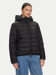 Tommy Jeans Kurtka puchowa Tape DW0DW18308 Czarny Regular Fit. Czarne kurtki Tommy Jeans, xxs, bez wzorów, z jeansu, bez kaptura. Za 539.99 zł.