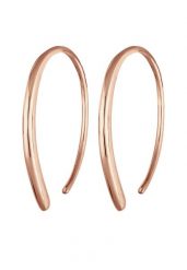 Elli Damskie kreolki do przeciągania Pull-Through Geo Basic w srebrze próby 925 Sterling Silver Kolczyki koła 1 ct. Szare kolczyki Elli, srebrne. Za 413.99 zł.