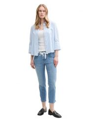 Tom Tailor Dżinsy - Slim fit - w kolorze niebieskim rozmiar: W31/L26. Niebieskie jeansy Tom Tailor, l, bez wzorów, z tkaniny, z podwyższonym stanem. Za 89.95 zł.