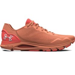 Damskie buty do biegania Damskie Under Armour. Brązowe buty do biegania Under Armour, bez wzorów, bez zapięcia, do biegania. Za 347.99 zł.