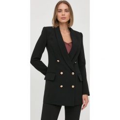 Elisabetta Franchi marynarka kolor czarny dwurzędowa gładka. Czarne marynarki i żakiety Elisabetta Franchi, bez wzorów, klasyczne, bez ramiączek. Za 2,229.90 zł.
