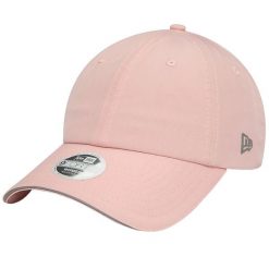 Czapka z daszkiem damska New Era 9FORTY Wmns Ponytail Open Back Cap. Czerwone czapki z daszkiem New Era, bez wzorów, z materiału, sportowe. Za 212.35 zł.
