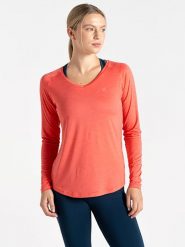 Dare 2b Koszulka sportowa "Discern" w kolorze pomarańczowym rozmiar: 42. Pomarańczowe t-shirty sportowe Dare 2b, bez wzorów, z materiału, bez ramiączek, outdoorowe. Za 73.93 zł.