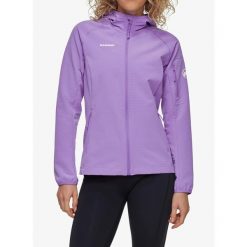 Bluza z kapturem damska Mammut Madris Light ML Hooded Jacket. Fioletowe bluzy z kapturem Mammut, na zimę, s, bez wzorów, z kapturem, narciarskie. Za 786.99 zł.