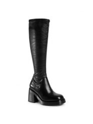 Vagabond Shoemakers Kozaki Brooke 5044-002-20 Czarny. Czarne kozaki Vagabond Shoemakers, bez wzorów, bez obcasa, na słupku, bez zapięcia. Za 869.99 zł.