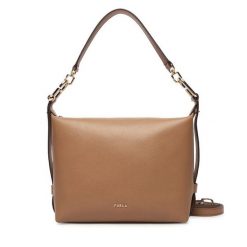 Torebka Furla. Brązowe torebki klasyczne Furla, bez wzorów, klasyczne, bez dodatków. Za 1,199.00 zł.