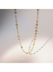 MOODE Naszyjnik "Axelle" - dł. 40 cm rozmiar: onesize. Żółte naszyjniki MOODE, z materiału, ze stali. Za 109.78 zł.