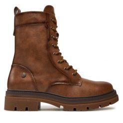 Trapery Refresh. Brązowe traperki Refresh, bez wzorów, bez obcasa, bez zapięcia. Za 279.99 zł.
