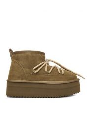 DeeZee Śniegowce W23Q11482 Khaki. Brązowe śniegowce DeeZee, bez wzorów, z materiału, bez zapięcia. Za 349.99 zł.