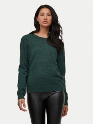 Vila Sweter Ril 14054177 Zielony Regular Fit. Zielone swetry Vila, xs, bez wzorów, z syntetyku, bez ramiączek. Za 69.99 zł.
