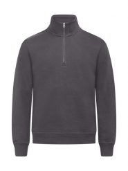Clique Miami Half Zip półrozpinana bluza z bawełną i recyklingiem – Metal Grey. Szare bluzy CLIQUE, xl, bez wzorów, z bawełny, bez ramiączek, bez kaptura. Za 189.36 zł.