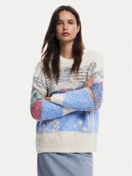 Desigual Sweter Sudbury 24WWJF59 Kolorowy Loose Fit. Swetry Desigual, m, bez wzorów, z bawełny, bez ramiączek. Za 299.99 zł.
