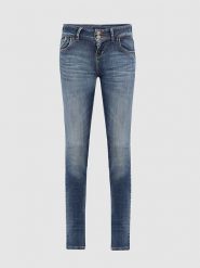 LTB Dżinsy "Molly M" - Slim fit - w kolorze niebieskim rozmiar: W27/L34. Niebieskie jeansy LTB, l, z aplikacjami, ze skóry, klasyczne. Za 105.88 zł.