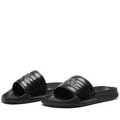 Klapki damskie Kappa Logo Searl. Białe klapki Kappa, bez wzorów, eleganckie, bez obcasa, bez zapięcia. Za 148.00 zł.
