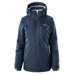 Kurtka damska ocieplana Hi-Tec Lady Orebro II - granatowa, Rozmiar L. Brązowe kurtki Hi-tec, na zimę, l, bez wzorów. Za 209.99 zł.