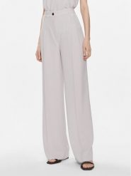 Calvin Klein Spodnie materiałowe K20K206774 Szary Wide Leg. Szare spodnie materiałowe Calvin Klein, bez wzorów, z materiału. Za 569.99 zł.
