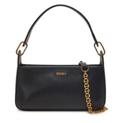 Torebka DKNY. Czarne torebki klasyczne DKNY, bez wzorów, klasyczne, bez dodatków. Za 529.99 zł.