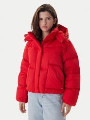 Levi's® Kurtka puchowa Western Bubble 003MD-0004 Czerwony Regular Fit. Czerwone kurtki s, bez wzorów, z puchu, bez kaptura. Za 899.99 zł.