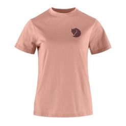 Koszulka trekkingowa damska Fjällräven Fox Boxy Logo. Czerwone t-shirty sportowe Fjällräven, m, bez wzorów, z bawełny, bez ramiączek, trekkingowe. Za 189.99 zł.
