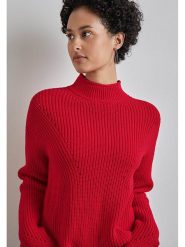 Street One Sweter w kolorze czerwonym rozmiar: 36. Czerwone swetry Street One, bez wzorów, z bawełny, street, bez ramiączek. Za 114.44 zł.