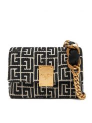 Balmain Torebka DN1BJ796TJNA Czarny. Czarne kopertówki Balmain, bez wzorów, z materiału, wizytowe, bez dodatków. Za 4,449.00 zł.