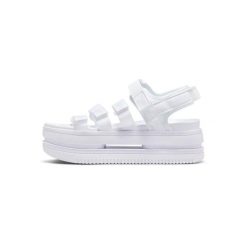 Sandały Icon Classic Rozmiar 40.5 - DH0223-100 Biały. Białe sandały Nike, bez wzorów, z materiału, klasyczne, bez obcasa, bez zapięcia. Za 286.75 zł.