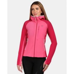 Damska kurtka softshell Kilpi BALEO-W. Czerwone kurtki do biegania Kilpi, xs, bez wzorów, z nylonu, bez kaptura, do biegania. Za 422.05 zł.