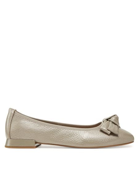 Caprice Baleriny 9-22105-42 Szary. Szare baleriny Caprice, bez wzorów, ze skóry, bez obcasa, bez zapięcia. Za 303.99 zł.