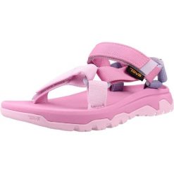 Sandały TEVA C HURRICANE XLT J Rose. Czerwone sandały Teva, bez wzorów, z tkaniny, sportowe, bez obcasa, bez zapięcia. Za 218.99 zł.