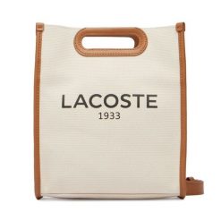 Torebka Lacoste. Brązowe torebki klasyczne Lacoste, bez wzorów, klasyczne, bez dodatków. Za 603.99 zł.
